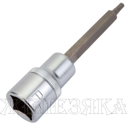 Головка-бита 6-гранная 4мм 1/2" (L-100мм) ROCKFORCE /1