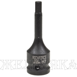 Головка-бита  7мм 1/2" 6-гранная ударная L=78мм ROCKFORCE RF-24407807MPB /1/180