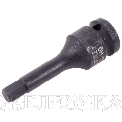Головка-бита  9мм 1/2" 6-гранная ударная L=78мм ROCKFORCE RF-24407809MPB /1/180