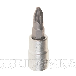 Головка-бита крестовая PZ2 1/4" L=32 мм ROCKFORCE