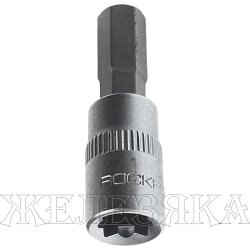 Головка-бита шестигранная 07 мм 1/4" L=37 мм ROCKFORCE