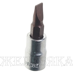 Головка-бита шлицевая SL 5.5мм, 1/4" ROCKFORCE /1/10/100