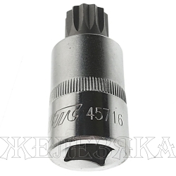 Головка-бита Spline M16 1/2" L=55 мм JTC