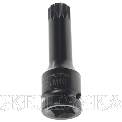 Головка-бита Spline M16 1/2" L=78 мм ударная ROCKFORCE