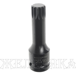 Головка-бита Spline M16 1/2" L=78 мм ударная ROCKFORCE