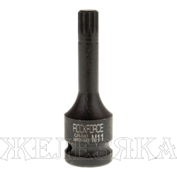 Головка-бита SPLINE ударная 1/2", M11 ROCKFORCE RF-24807811MPB /1/180