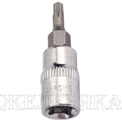 Головка-бита TORX T15 1/4" L=40 мм ЭВРИКА