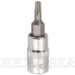 Головка-бита TORX T15 1/4" L=40 мм ЭВРИКА