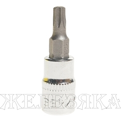 Головка-бита TORX T25 1/4" L=37 мм ЭВРИКА