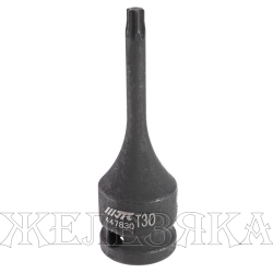 Головка-бита TORX T30 1/2" L=78мм ударная JTC