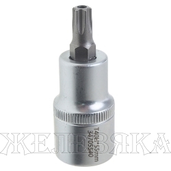 Головка-бита TORX T40 с отверстием 1/2" (L-55мм) ROCKFORCE /1