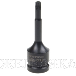 Головка-бита TORX ударная 1/2", TH40 с отверстием ROCKFORCE  RF-24607840T /1