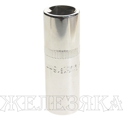 Головка свечная 16 мм 1/2" 6-гр.с резиновой вставкой ЭВРИКА