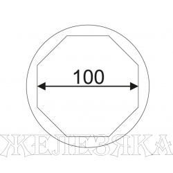 Головка торцевая 1" 100мм 8-гранная для ступичных гаек задних колес (SCANIA) JTC