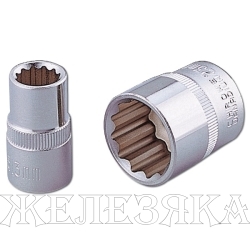 Головка торцевая 1/2" 11 мм, 12-гранная, HONITON SK-B1411MC