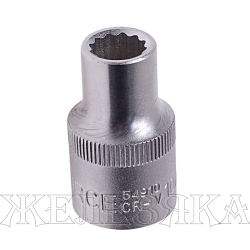 Головка торцевая 10мм 1/2" 12-гранная L=40мм ROCKFORCE RF-54910 /1/10