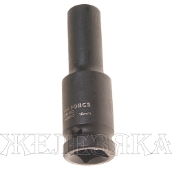 Головка торцевая 10мм 1/2" 6-гранная ударная удлиненная L=80мм ROCKFORCE RF-4458510 /1/10