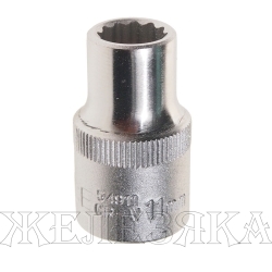 Головка торцевая 11мм 1/2" 12-гранная L=40мм ROCKFORCE RF-54911 /1/10