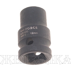 Головка торцевая 12мм 1/2" 6-гранная ударная L=40мм ROCKFORCE RF-44512 /1/10