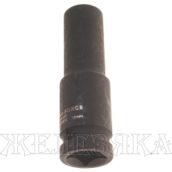 Головка торцевая 12мм 1/2" 6-гранная ударная удлиненная L=80мм ROCKFORCE RF-4458512 /1/10