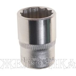 Головка торцевая 13мм 1/4" 12-гранная L=25мм ROCKFORCE RF-52913 /1/50