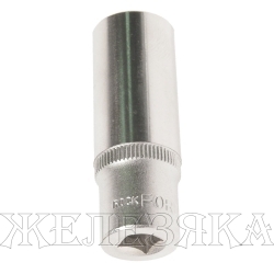 Головка торцевая 13мм 1/4" 6-гранная глубокая L=45мм ROCKFORCE RF-5255013 /1/30