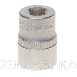 Головка торцевая 13мм 1/4" 6-гранная L=25мм ROCKFORCE RF-52513 /1/40