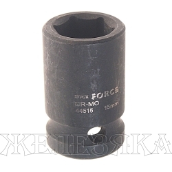 Головка торцевая 15мм 1/2" 6-гранная ударная L=40мм ROCKFORCE RF-44515 /1/10