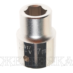 Головка торцевая 17мм 3/4" 6-гранная L=50мм ROCKFORCE RF-56517 /1/6