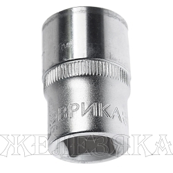 Головка торцевая 19мм 1/2" 12-гранная L=40мм ЭВРИКА ER-91312-12 /1/18