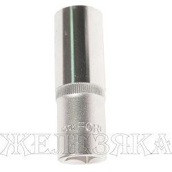 Головка торцевая 19мм 1/2" 6-гранная глубокая L=75мм ROCKFORCE RF-5457719 /1/10