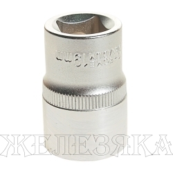 Головка торцевая 19мм 1/2" 6-гранная L=40мм ЭВРИКА ER-91312 1/144