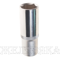 Головка торцевая 21мм 1/2" 6-гранная глубокая L=75мм ROCKFORCE RF-5457721 /1/10