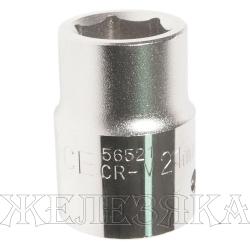 Головка торцевая 21мм 3/4" 6-гранная L=50мм ROCKFORCE RF-56521 /1/6