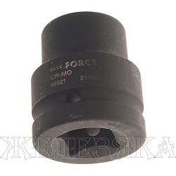 Головка торцевая 21мм 3/4" 6-гранная ударная L=50мм ROCKFORCE RF-46521 /1