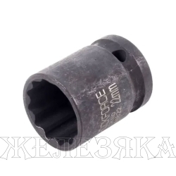 Головка торцевая 22мм 1/2" 12-гранная ударная L=58мм ROCKFORCE RF-44822 /1/180