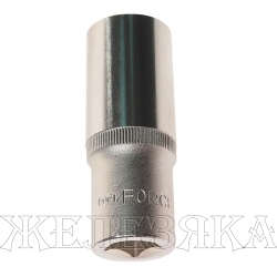 Головка торцевая 22мм 1/2" 6-гранная глубокая L=75мм ROCKFORCE RF-5457722 /1/10