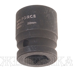 Головка торцевая 22мм 1/2" 6-гранная ударная L=40мм ROCKFORCE RF-44522 /1/10