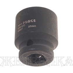 Головка торцевая 27мм 1/2" 6-гранная ударная L=43мм ROCKFORCE RF-44527 /1/10