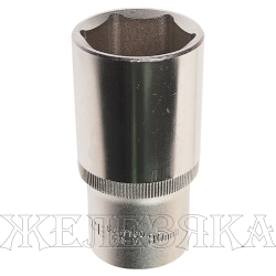 Головка торцевая 30мм 1/2" 6-гранная глубокая L=75мм ROCKFORCE RF-5457730 /1/10