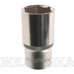 Головка торцевая 32мм 1/2" 6-гранная глубокая L=75мм ROCKFORCE RF-5457732 /1/10