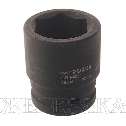 Головка торцевая 32мм 3/4" 6-гранная ударная L=54мм ROCKFORCE RF-46532 /1