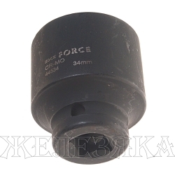 Головка торцевая 34мм 1/2" 6-гранная ударная L=45мм ROCKFORCE RF-44534 /1/10