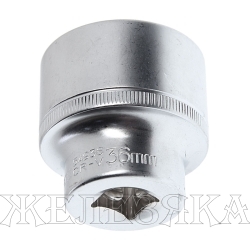 Головка торцевая 36мм 1/2" 12-гранная L=40мм ROCKFORCE RF-54936 /1/10