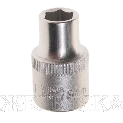 Головка торцевая  8мм 3/8" 6-гранная L=28мм ROCKFORCE RF-53508 /1/20