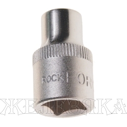 Головка торцевая  8мм 3/8" 6-гранная L=28мм ROCKFORCE RF-53508 /1/20