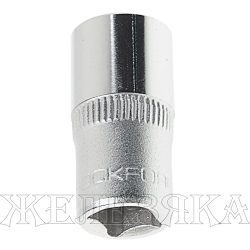 Головка торцевая  9мм 1/4" 12-гранная L=25мм ROCKFORCE RF-52909 /1/50