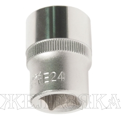 Головка торцевая E24 1/2" TORX L=37мм ROCKFORCE RF-54624 /1/10