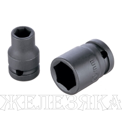 Головка торцевая ударная 1/2" 10 мм, 6-гранная, HONITON ISK-A4010MB