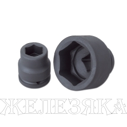 Головка торцевая ударная 3/4" 22 мм, 6-гранная, HONITON ISK-A6022MB